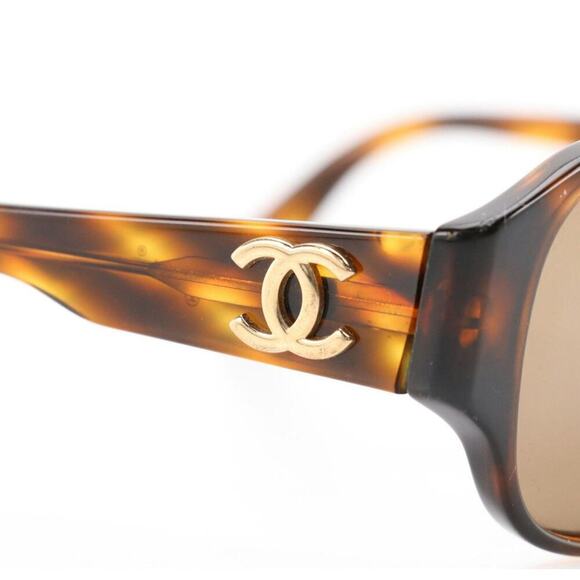 Chanel 0006 80 Square Brown Tortoise Frame Sunglasses with Hard Case main image 5